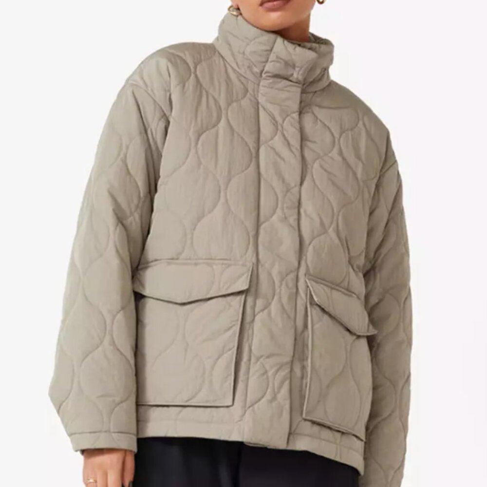 & Other Stories Oversized Wave Quilted Jacket